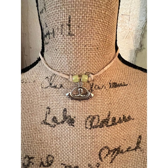 Alien on a Trip Choker Necklace with Glow in the Dark Beads - Picture 4 of 14